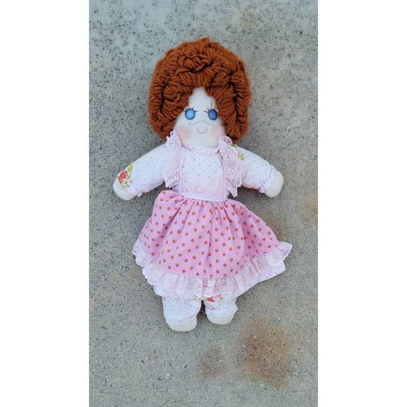 Vtg 17" Strawberry Shortcake Handmade Doll - Picture 1 of 5